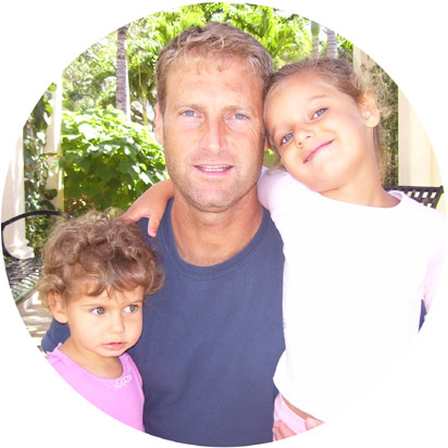 Allen Freeman with Colette and Elise